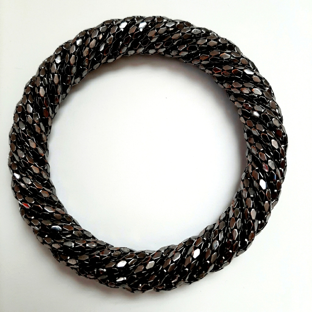 Trendy Gunmetal Roll-On Bracelet
